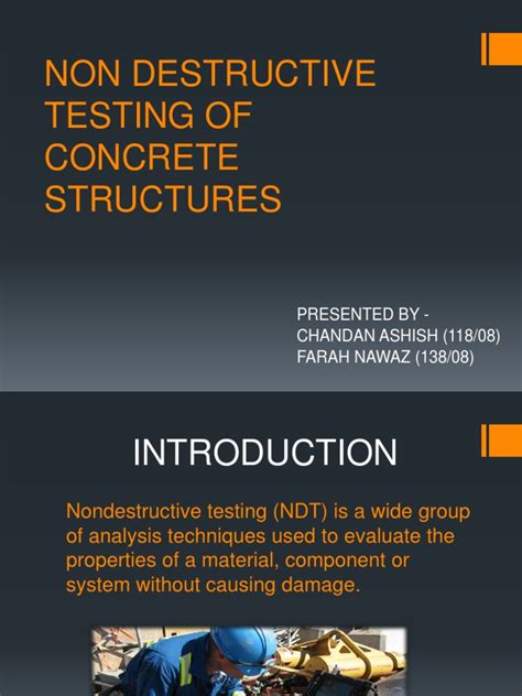 testing of concrete structures pdf